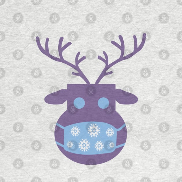 Reindeer with a medical protective mask by Farhad